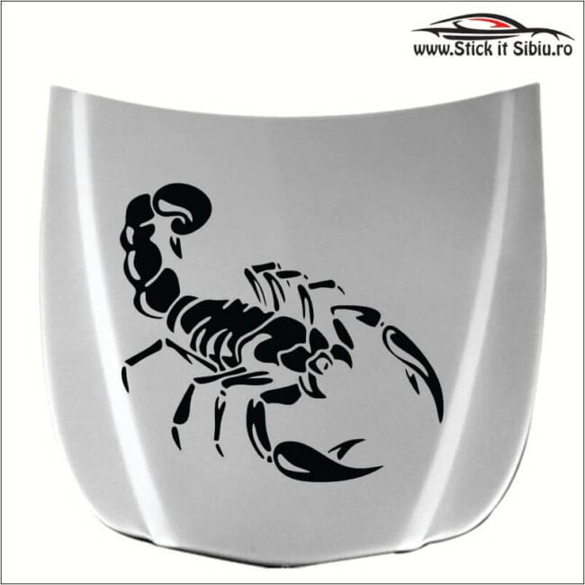 CAP-038 Sticker Capota Black Scorpion | Rezistent Apă + UV