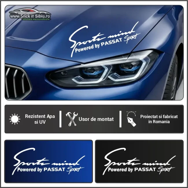 FAR-045-1 Sticker Far-Sports Mind-Volkswagen Passat | Rezistent Apă + UV