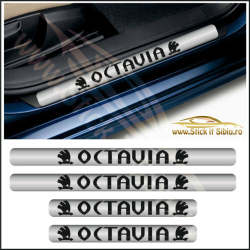 Set Protectie Praguri Skoda Octavia-Model 5 - Stickere Auto
