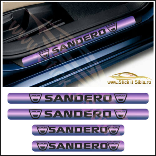 Set Protectie Praguri Dacia Sandero-Model 5 - Stickere Auto