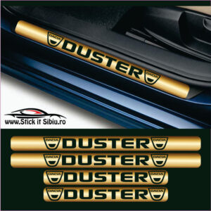 PRAG-335 Set Protectie Praguri Dacia Duster-Model 5 – Stickere Auto din Folie Autocolantă | Rezistent Apă + UV