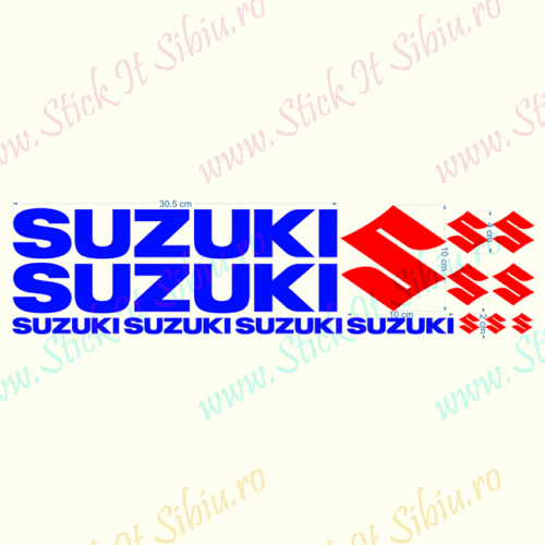 Suzuki Set-Model 3 - Stickere Auto - Moto