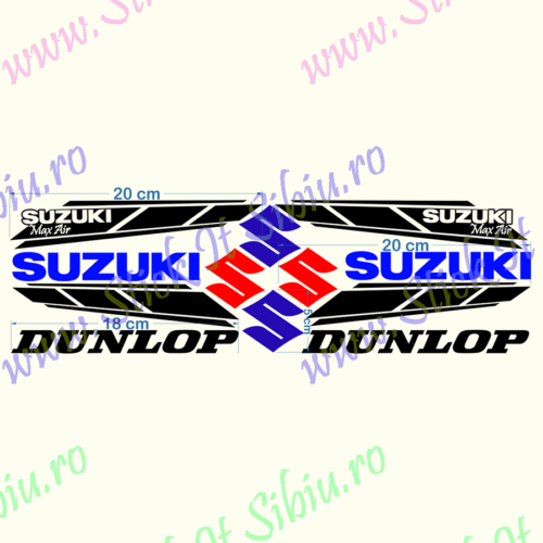 Suzuki Set-Model 4 - Stickere Auto - Moto