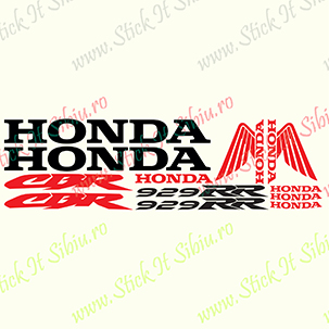 Honda 929 RR 2000 Style - Stickere Auto - Moto