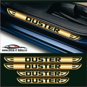 dustermodel4_169055_PRAG-214 Set Protectie Praguri Dacia Duster-Model 4 – Stickere Auto din Folie Autocolantă | Rezistent Apă + UV