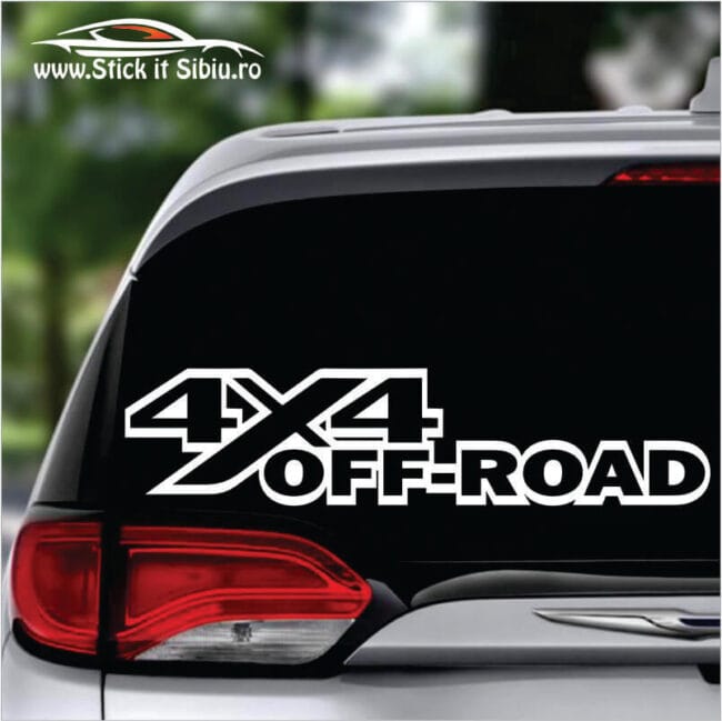 4x4 Off Road-Model 7 - Stickere Off Road | Rezistent Apă + UV
