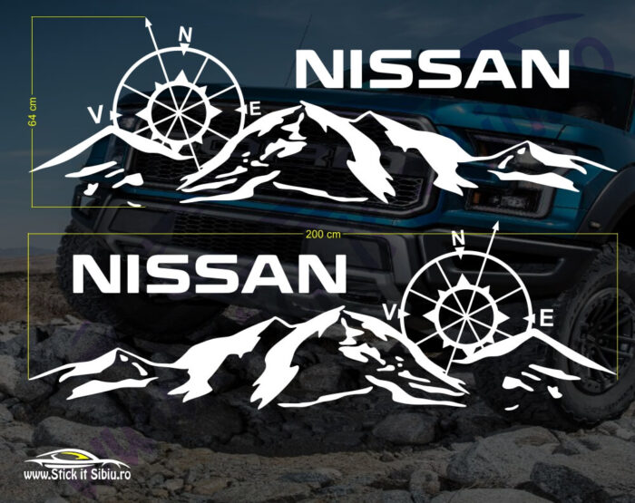Set Stickere Nissan V3 - Stickere Auto - Off Road