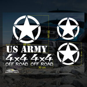 Set Stickere Off Road US ARMY - Stickere Auto - Off Road