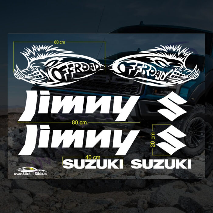 Set Stickere Suzuki Jimny- Stickere Auto - Off Road