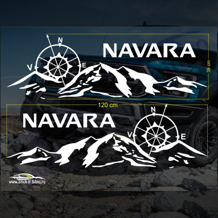 Set Stickere Nissan Navara V2 - Stickere Auto - Off Road