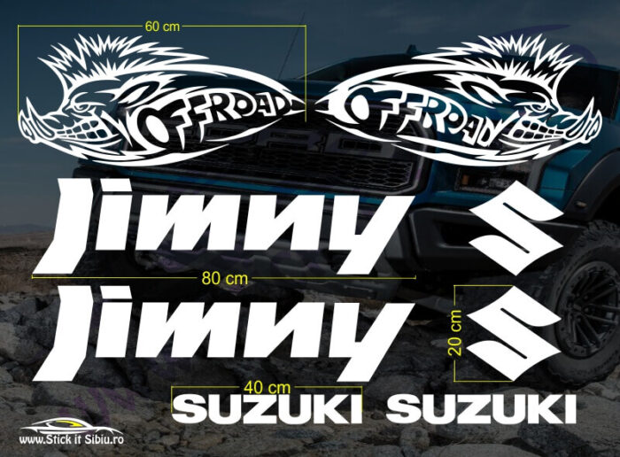 Set Stickere Suzuki Jimny- Stickere Auto - Off Road
