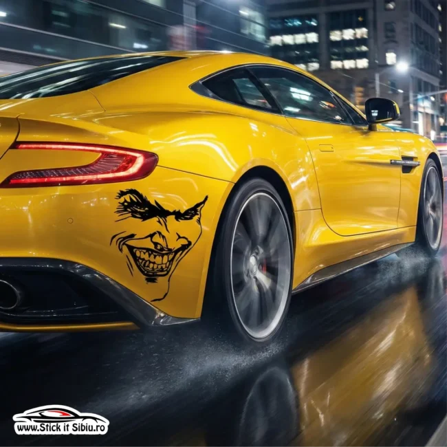 Angry Joker Face - Model 3 -  | Rezistent Apă + UV