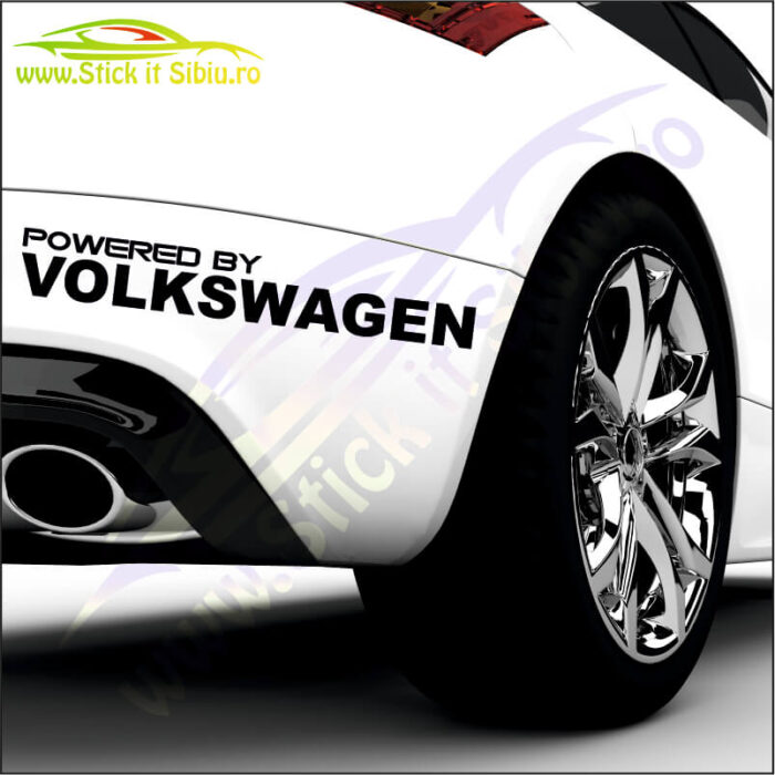 Powered By Volkswagen - Stickere Auto