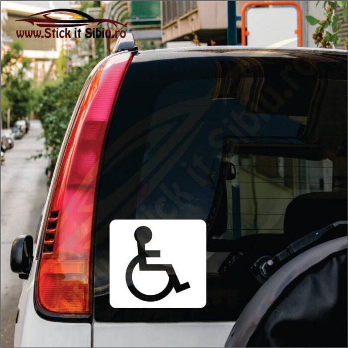 Persoana Cu Handicap Model 3 - Stickere Auto