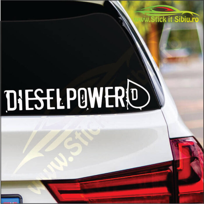 Diesel Power - Stickere Auto