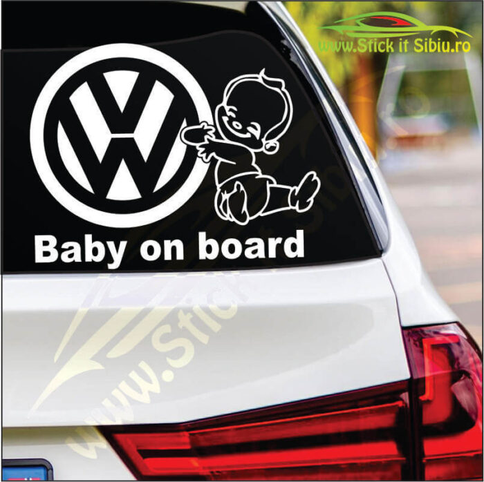 Baby On Board Volkswagen - Stickere Auto
