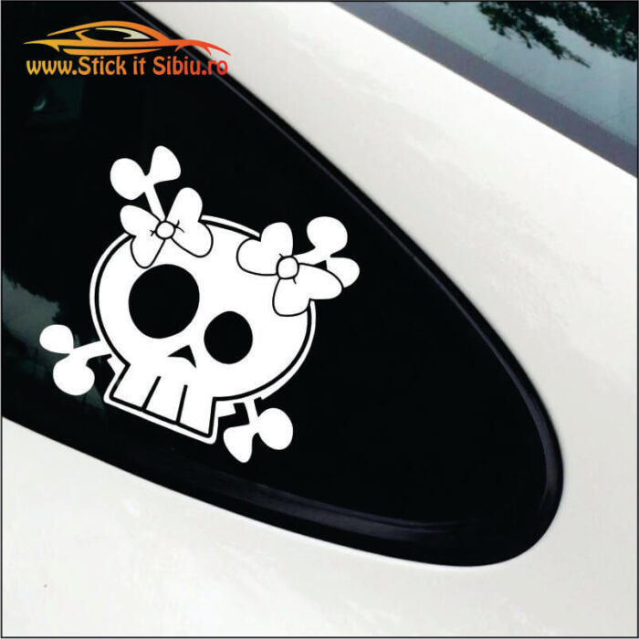 Cute Skull - Stickere Auto