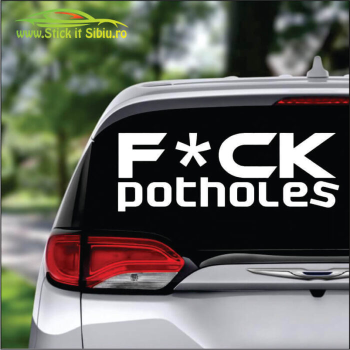 Potholes - Stickere Auto