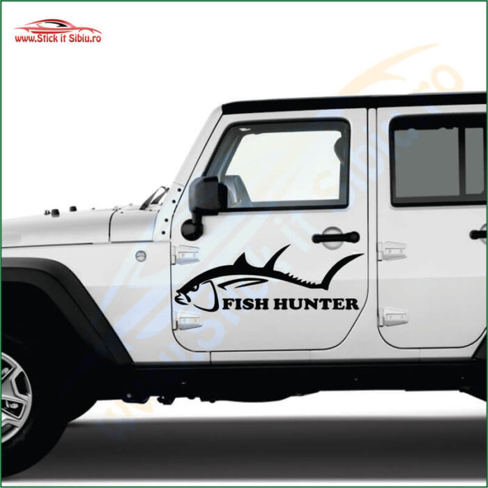 The Fish Hunter - Stickere Auto
