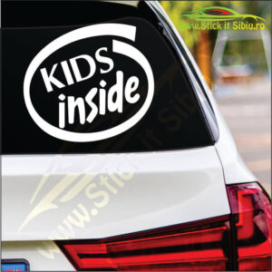 Kids Inside - Stickere Auto