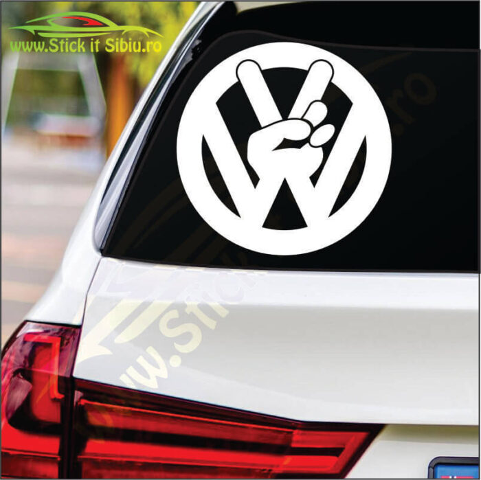 Volkswagen Peace - Stickere Auto