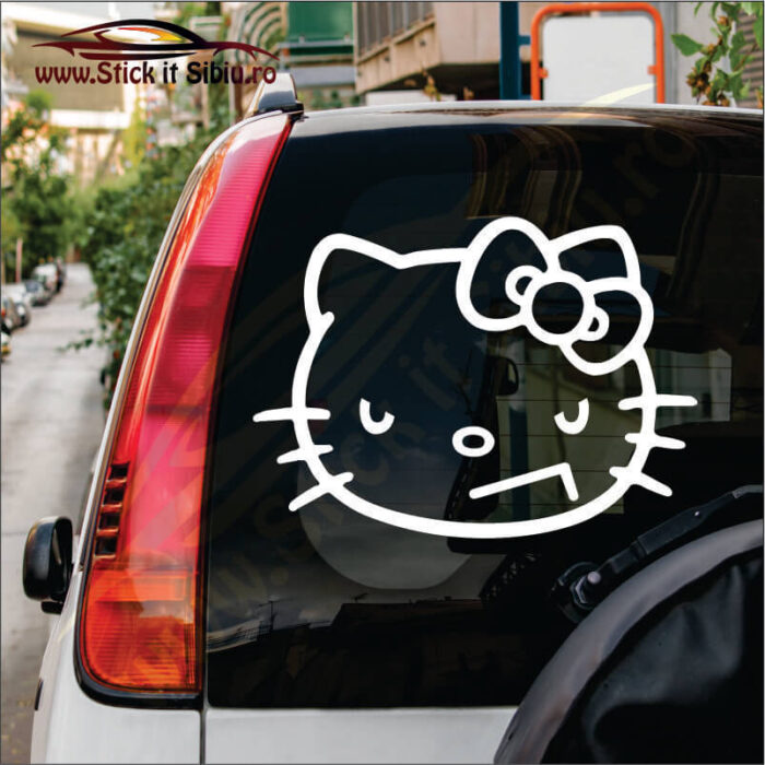 Angry Kitty - Stickere Auto