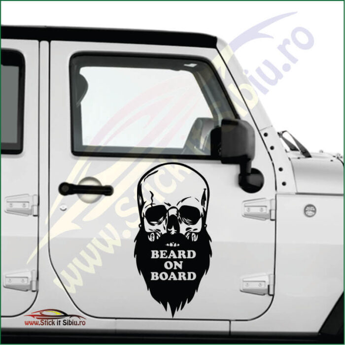 Beard On Board - Stickere Auto