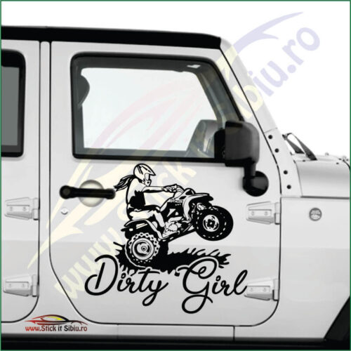Dirty Girl - Stickere Auto
