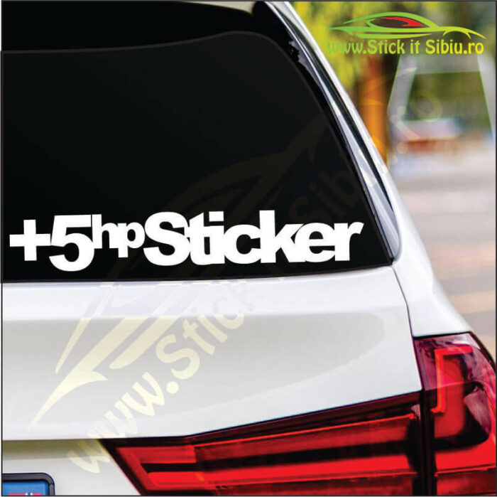 +5Hp Sticker - Stickere Auto