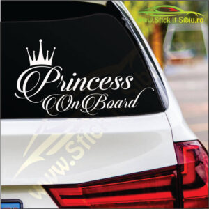 Princess On Board - Stickere Auto