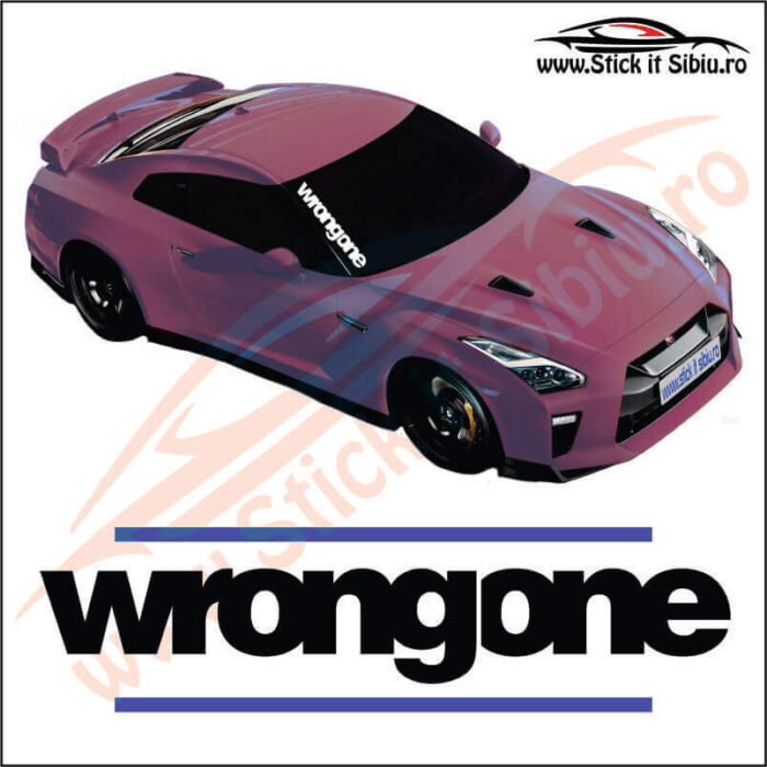Wrongone - Stickere Parbriz