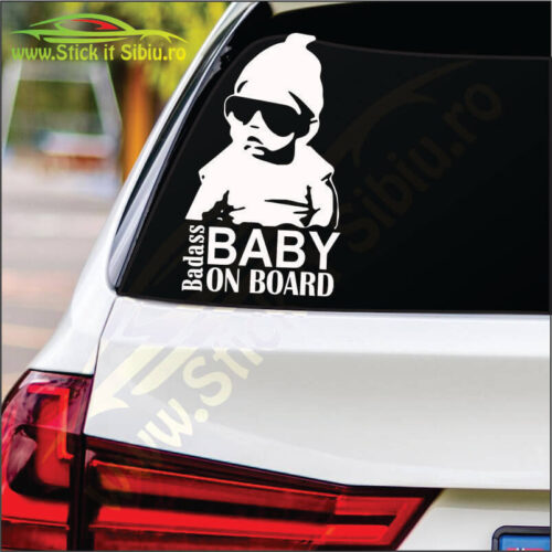 Badass Baby On Board - Stickere Auto
