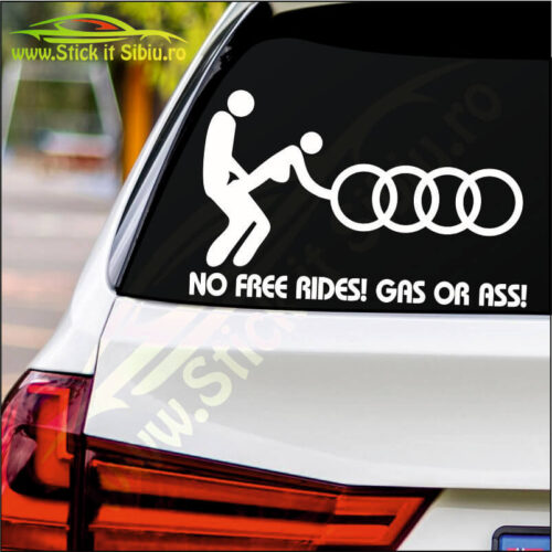 No Free Rides-Audi - Stickere Auto