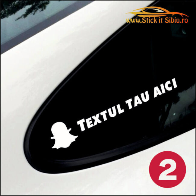 Sticker Snapchat Personalizat - Stickere Auto