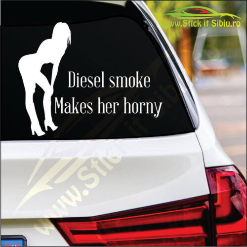 Diesel Smoke Makes Her Horny - Stickere Auto