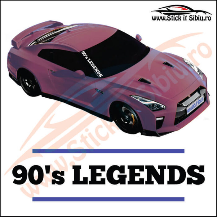 90's Legend - Stickere Parbriz