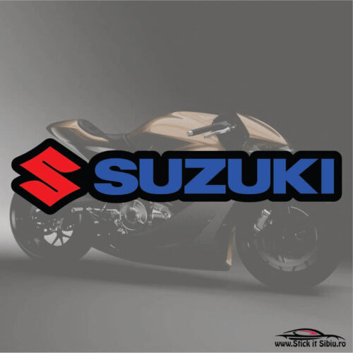 suzuki-negru- stickere moto-printat-laminat-taiat pe contur- www.stickitsibiu.ro