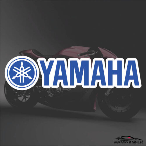 yamaha-alb-albastru- stickere moto-printat-laminat-taiat pe contur- www.stickitsibiu.ro