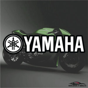 yamaha-negru-alb- stickere moto-printat-laminat-taiat pe contur- www.stickitsibiu.ro