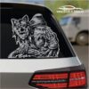 Stickere Far - Stickere Parasolare - stickere auto - Parasolare auto - Camuflaje auto - Stickere Parbriz- stickere vanatoare -pescuit - off road - firme - grafica publicitara - camuflaje - brelocuri - stickere printate - auto - moto- Bannere- design Logo- Carti de vizita- odorizante personalizate - Sticker Dac cu lupul sau - stickere imagine 2 - StickIt