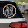 Sticker Dac cu lupul sau- RO Black - StickIt