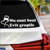Sticker Nu Sunt Beat, Evit Gropile | imagine 2 - StickIt