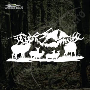 The deer family - Stickere Auto - Stickere Off Road