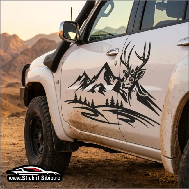Stickere Far - Stickere Parasolare - stickere auto - Parasolare auto - Camuflaje auto - Stickere Parbriz- stickere vanatoare -pescuit - off road - firme - grafica publicitara - camuflaje - brelocuri - stickere printate - auto - moto- Bannere- design Logo- Carti de vizita- odorizante personalizate - Bannere publicitare premium -