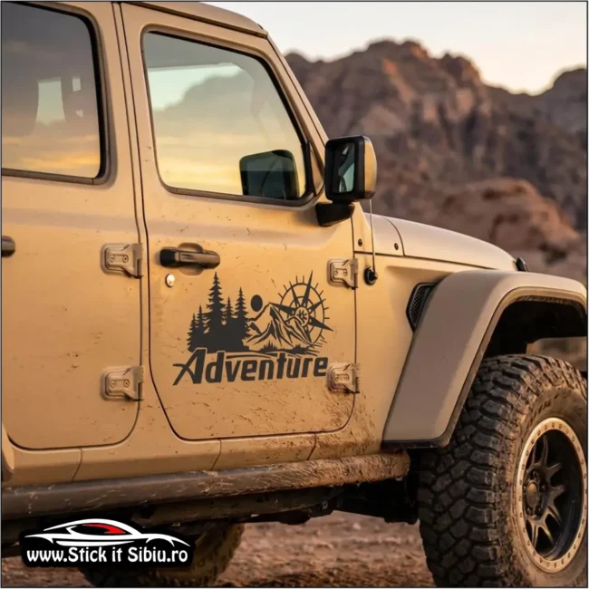 Sticker Off-Road 4x4 Forest Adventure - Stickere Auto