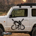 Abțibild Auto The Strike – Trofeu Pescar | Calitate Premium - Stickere Auto