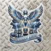 Stickere Far - Stickere Parasolare - stickere auto - Parasolare auto - Camuflaje auto - Stickere Parbriz- stickere vanatoare -pescuit - off road - firme - grafica publicitara - camuflaje - brelocuri - stickere printate - auto - moto- Bannere- design Logo- Carti de vizita- odorizante personalizate - Bannere publicitare premium - Sticker Sticker Decorativ Guardian Angel – Blue imagine 2 - StickIt