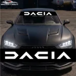 Parasolar Dacia - Stickere Auto | Rezistent Apă + UV