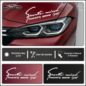 Sticker Far-Sports Mind - Bmw - Stickere Auto