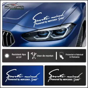 Sticker Far-Sports Mind - Mercedes - Stickere Auto